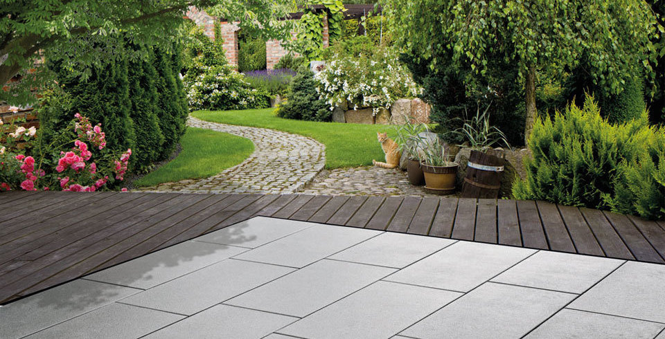 Braun Beton Terrassenplatte Trend Line 800x400x42 mm, Oberfläche R11
