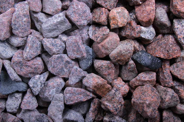 Schottischer Granit Splitt 8/16 mm rot grau 