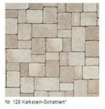 Braun Steine Tegula Pflaster Maße: 208x173x70 mm Farbe: Kalkstein Nr. 129