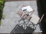 Braun Beton Terrassenplatte Fiamata 400x400x42 mm Stracciatella Nr. 62