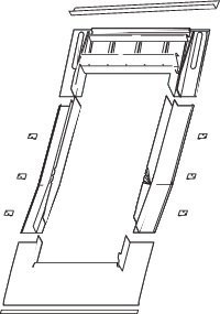 Roto Designo Einzeleindeckrahmen EDR Rx WD 1x1 EZI CU