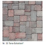Braun Steine Tegula Pflaster Maße: 208x173x70 mm Farbe: Terra Nr. 33