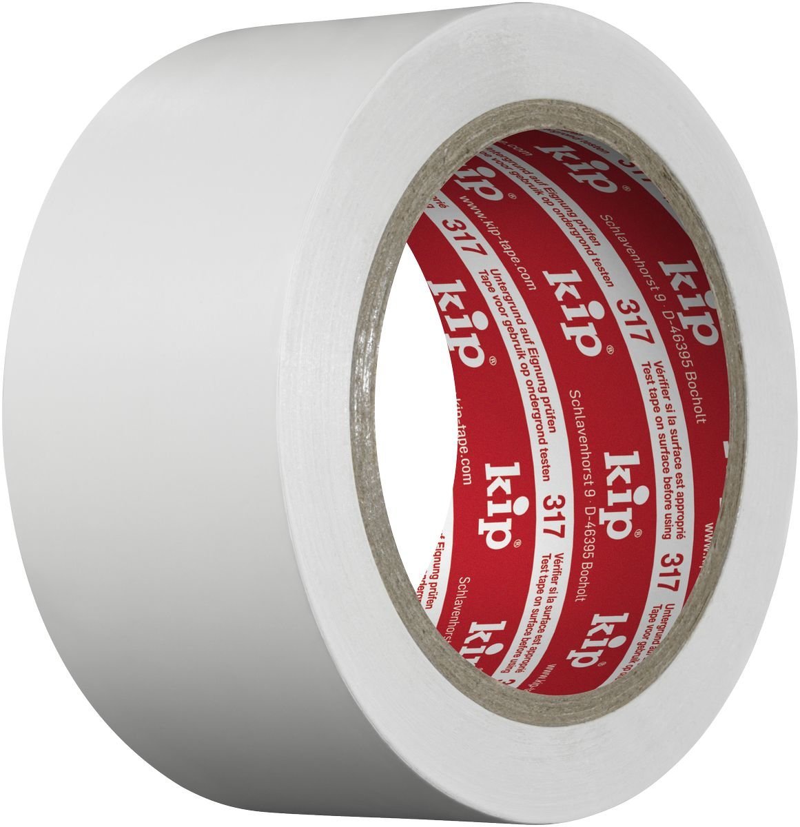 Kip 318 PVC Schutzband 50 mm x 33 m/Rolle, gerillt, weiß