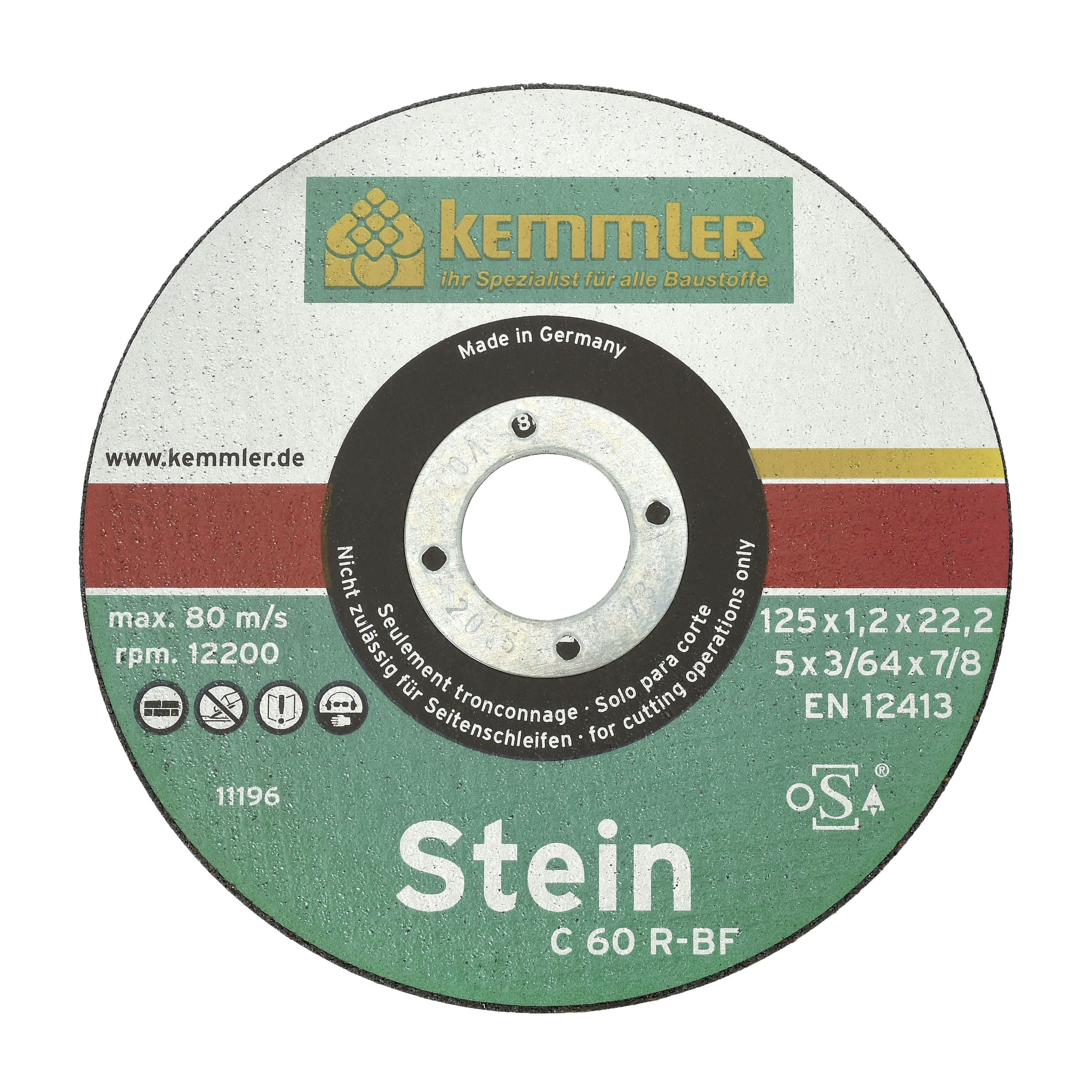 Kemmler Stein Trennscheibe ST125