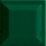 Paris dunkelgrün glänzend Facettenschliff 7,5 x 7,5 cm