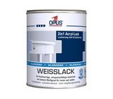 Opus1 2in1 Acryl Weisslack 0,75 Liter Glänzend
