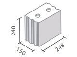 H+H KS R P Planstein 5 DF 248x150x248 mm 5 DF