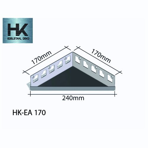 HK Edelstahl Eckablage