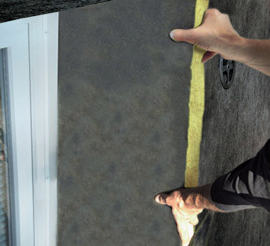 Rockwool Fassadendämmplatte Fixrock 035 VS 1000x625x60 mm, Steinwolle  einseitig vlieskaschiert