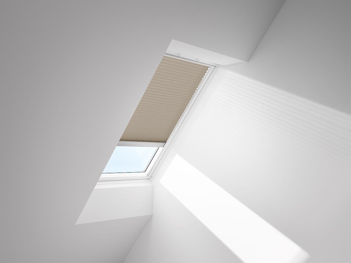 Velux Plissee elektro FML MK12 78x180 cm, Polyester Faltstore, Uni