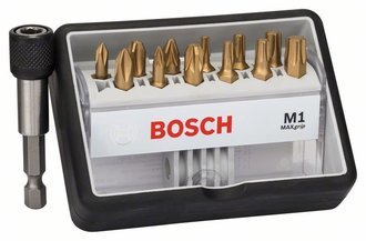 Bosch 12+1tlg. Robust Line Schrauberbit-Set M Max Grip