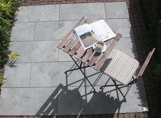 Braun Beton Terrassenplatte Fiamata