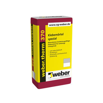 weber.therm 370 Klebemörtel spezial grau - 30 kg/Sack | www.kemmler.de