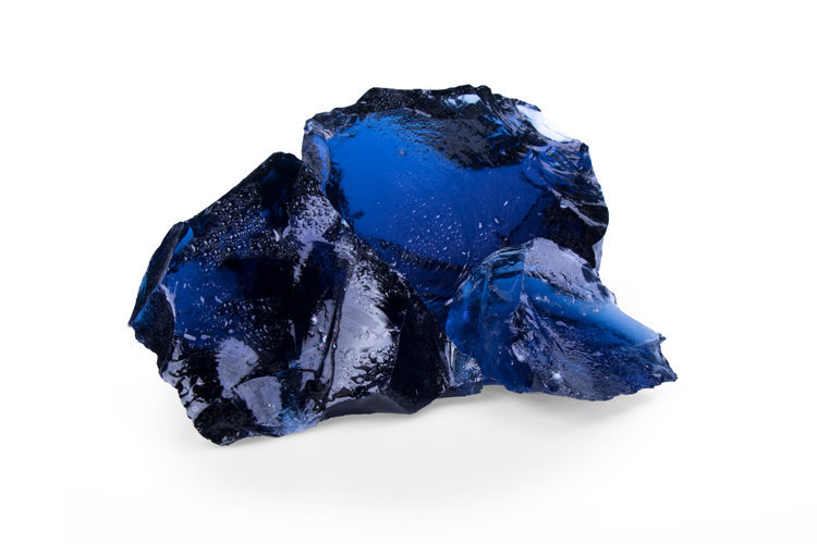 GSH Glas Blue Glasbrocken
