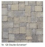Braun Steine Tegula Pflaster Maße: 208x173x70 mm Farbe: Staufer Nr. 128