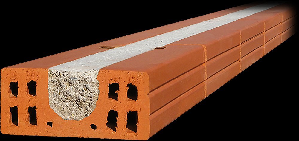 Stengel Ziegelsturz (schlaffarmiert)