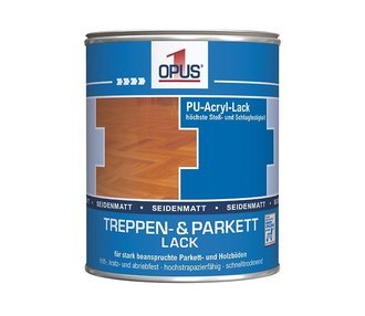 Opus1 Acryl Treppen und Parkettlack 2,5 l/Gebinde, PU-Acryl-Lack
