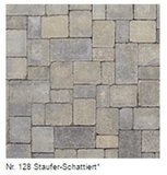 Braun Steine Tegula Pflaster Maße: 313x173x70 mm Farbe: Staufer Nr. 128