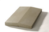 Weser Mauerabdeckung Satteldach 490x250x35 mm Naturgrau