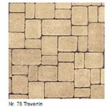 Braun Steine Tegula Pflaster Maße: 104x173x70 mm Farbe: Travertin Nr. 78