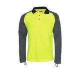 Cutex Polo Shirt Langarm San Marino leuchtgelb XL