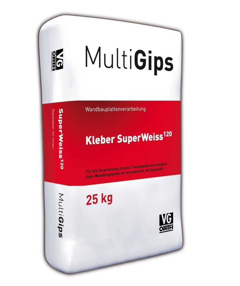 MultiGips Kleber Superweiss 120