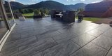 Braun Beton Terrassenplatte Creativ Line Farbe: Felsgrau 
