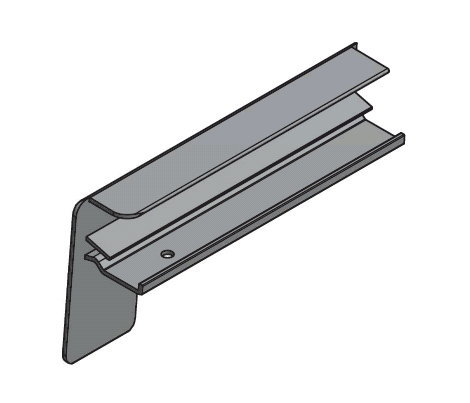 RBB Aluminium Endstück Putz Mauerwerk rechts