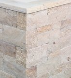 Seltra Schlossmauerstein Travertin Vanilla Romana Höhe 75 mm