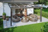 Skan Holz Terrassenüberdachung Modena Abmessung: 434x257 cm Farbe: Anthrazit