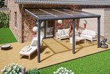 Skan Holz Terrassenüberdachung Monza Abmessung: 434x257 cm Farbe: Anthrazit