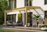Skan Holz Terrassenüberdachung Novara Abmessung: 450x259 cm Farbe: Natur