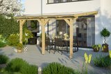 Skan Holz Terrassenüberdachung Andria Maße: 434x250 cm Farbe: Natur