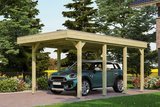 Skan Holz Carport Friesland Abmessung: 314x555 cm Farbe: Grün