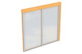 Skan Holz Seitenwand Abmessung: 205x200 cm Farbe: Natur