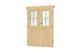 Skan Holz Doppeltür Abmessung: 117,5x179,5 cm Ausführung: Halbverglast