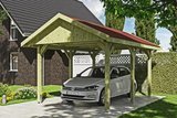 Skan Holz Carport Wallgau Maße: 380x500 cm Farbe: Grün