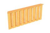 Skan Holz Pavillon Brüstung Deckelschalung Colmar 3 Abmessung: 180x84 cm Farbe: Natur