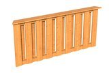 Skan Holz Pavillon Brüstung Deckelschalung Lyon 2 Abmessung: 150x84 cm Farbe: Natur
