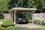 Skan Holz Carport Spessart Abmessung: 355x846 cm Farbe: Natur