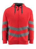 Mascot Kapuzen Sweatshirt Corby EU-Größe: XL Farbe: hi-vis Rot-Dunkelanthrazit