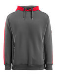 Mascot Kapuzen Sweatshirt Motril EU-Größe: XL Farbe: Dunkelanthrazit/hi-vis Rot