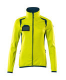Mascot Damen Fleecepullover EU-Größe: XL Farbe: hi-vis Gelb-Dunkelpetroleum
