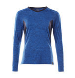 Mascot Damen Langarm T-Shirt EU-Größe: XS ONE Farbe: Azurblau-meliert/Schwarzblau
