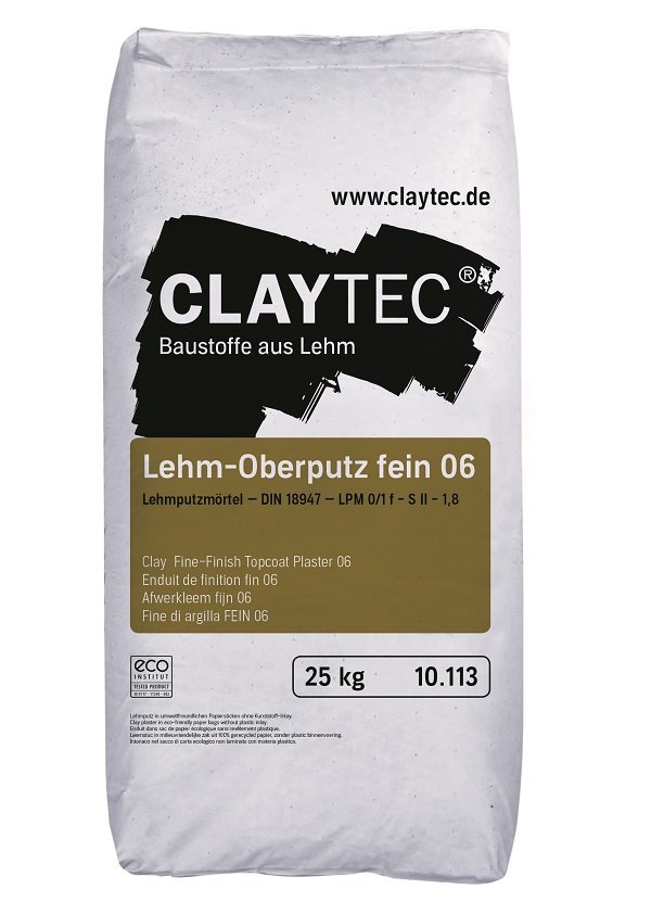 Claytec Lehm Oberputz Fein 06