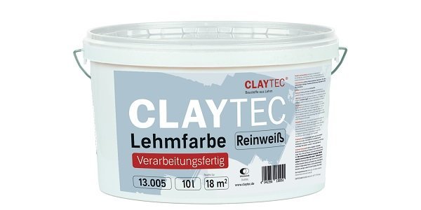 Claytec - Lehmfarbe Reinweiß