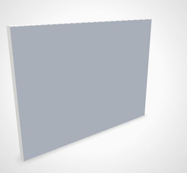 Rockfon Canva Standabsorber 1000x1300x61 mm, Gestell weiß, zweifarbig ...