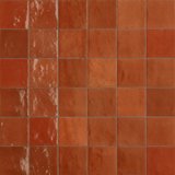 Villorba rot glänzend strukturiert 10x10 cm