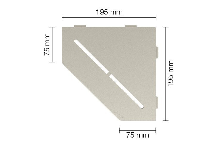 SCHLÜTER SHELF-E-S2 195x195mm SES2D7TSC