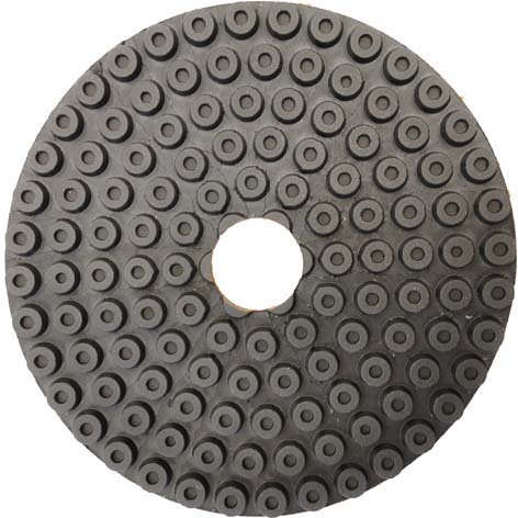 QUARKZMAN Klett-Schleifteller 50 Mm Für Winkelschleifer – M6 X 1 Mm Gewinde, Max. 12000 U/min, Polyurethan, Gelb/schwarz – Für Polierpads & Schleifscheiben